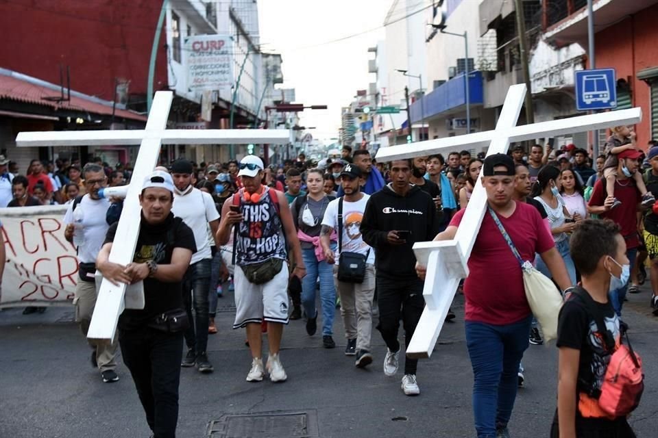 Migrantes aseguraron que no tienen la intención de enfrentarse a fuerzas armadas mexicanas, sin embargo, de ser necesario, lo harán.