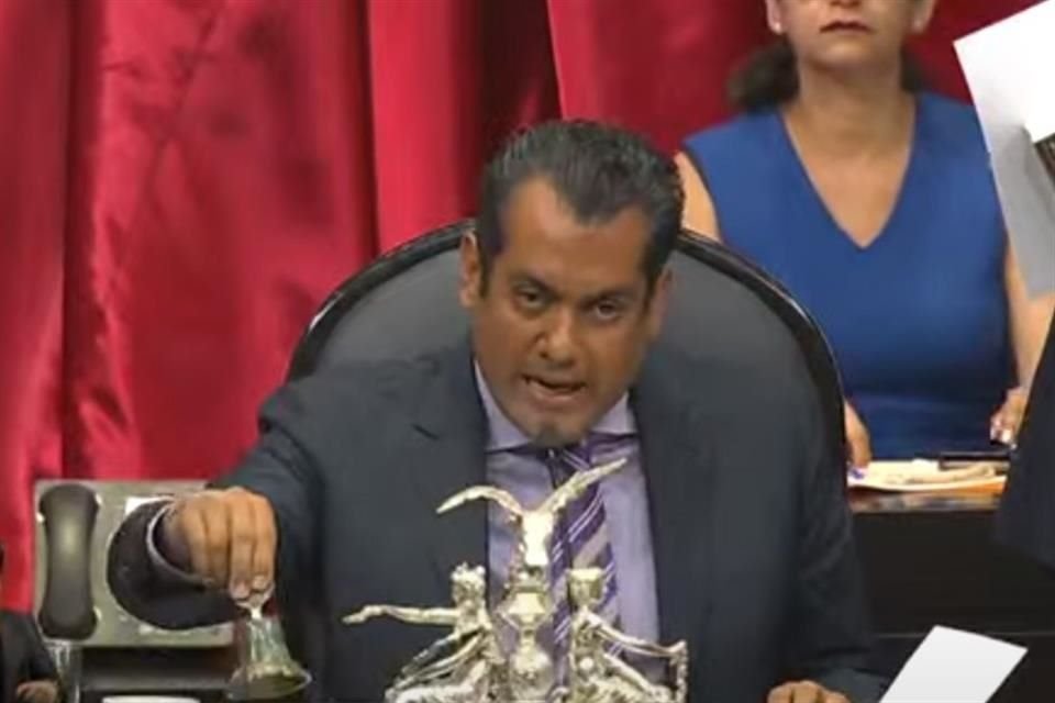 Sergio Gutiérrez Luna durante la discusión del Pleno el pasado domingo.