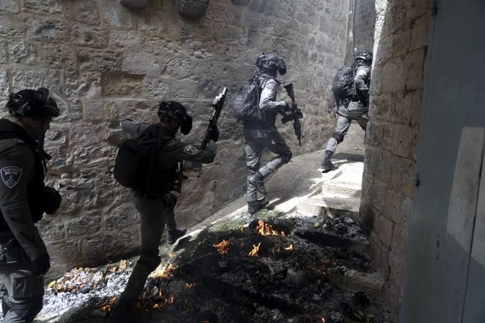 La Policía israelí fue desplegada en la Ciudad Vieja de Jerusalén.