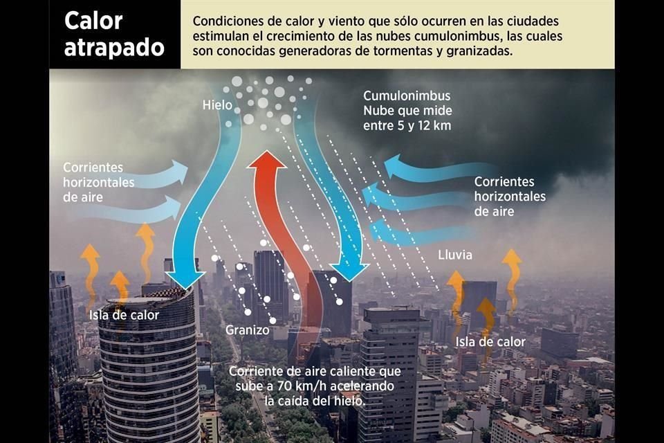 En lugares altamente urbanizados y con poca vegetación se forman islas de calor que se van agravando mientras más se deteriora el ambiente.