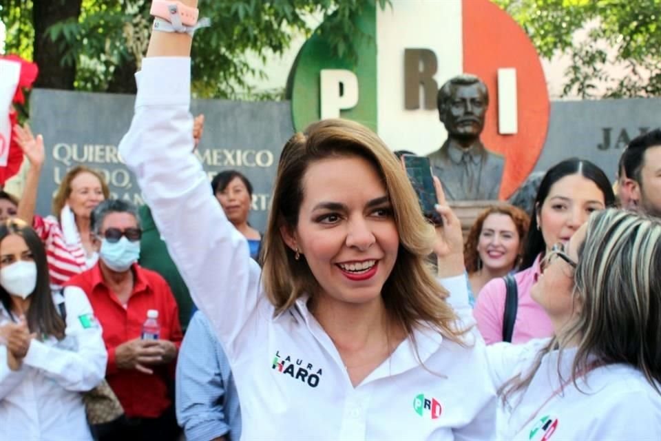 Laura Haro, quien se perfila como la próxima presidenta del PRI en Jalisco.