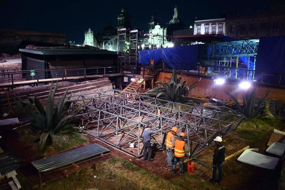 La techumbe de la Casa de las Águilas colapsó tras un aguacero el 28 de abril de 2021.