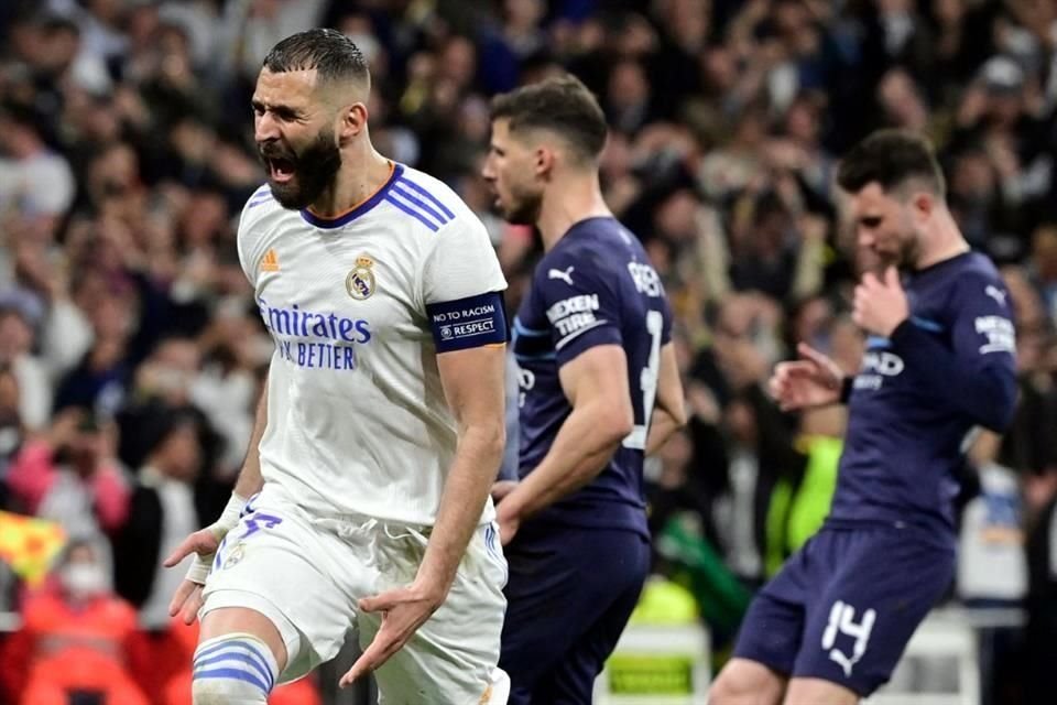 Karim Benzema acertó el tiro penal y selló la remontada del Real Madrid.