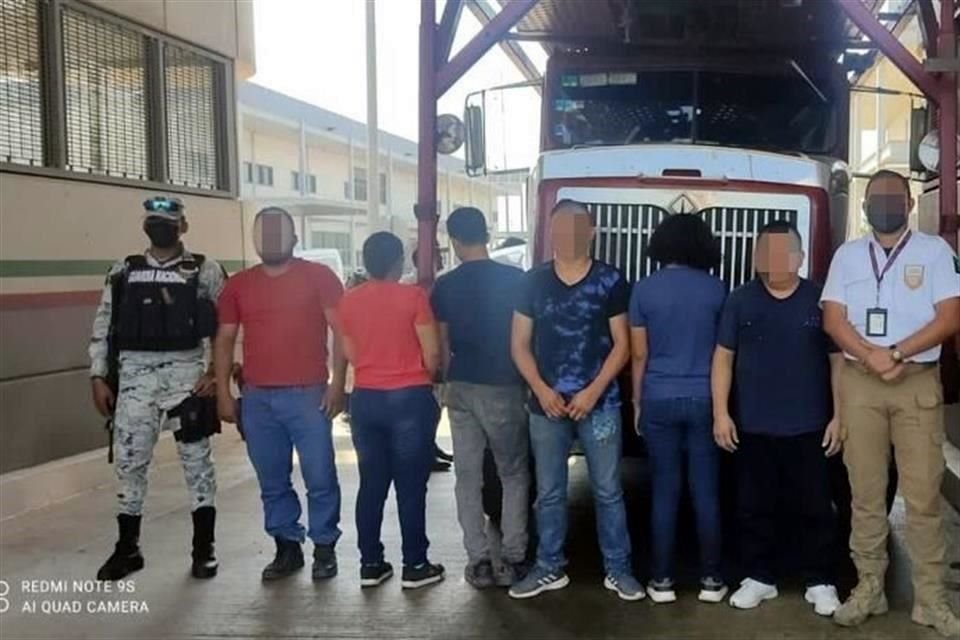 Los detenidos fueron puestos a disposición del INM.