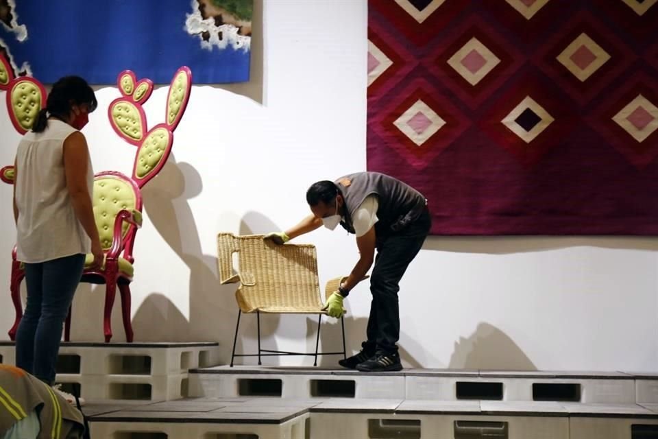 Ejemplo del diseño contemporáneo es una silla en forma de nopal de Valentina González Wohlers.