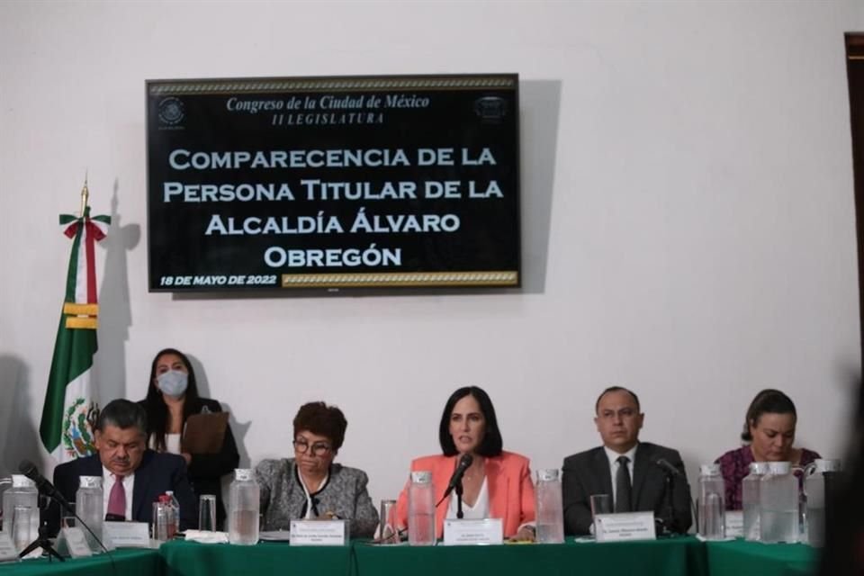 La Alcaldesa de Álvaro Obregón, Lía Limón, compareció ante el Congreso, en materia de seguridad, despidos, Presupuesto Participativo, agua y estancias infantiles.