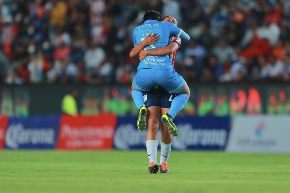 Las celebraciones del equipo rojiblanco.