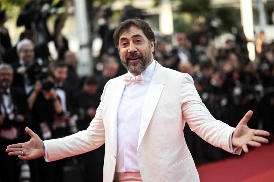 Javier Bardem llegó muy animado al último día de Cannes.