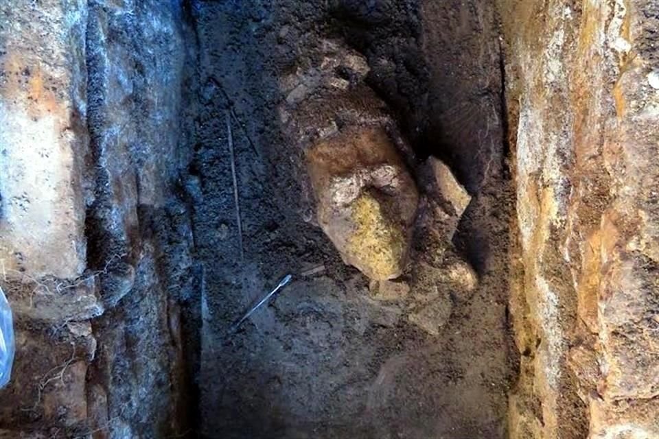 El descubrimiento, informó el INAH, se registró durante la temporada 2021 en El Palacio de Palenque, en Chiapas.