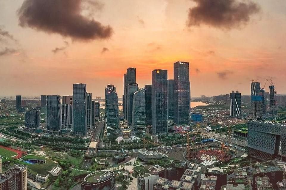 Zona de Libre Comercio de Qianhai, en Shenzhen, Guangdong.