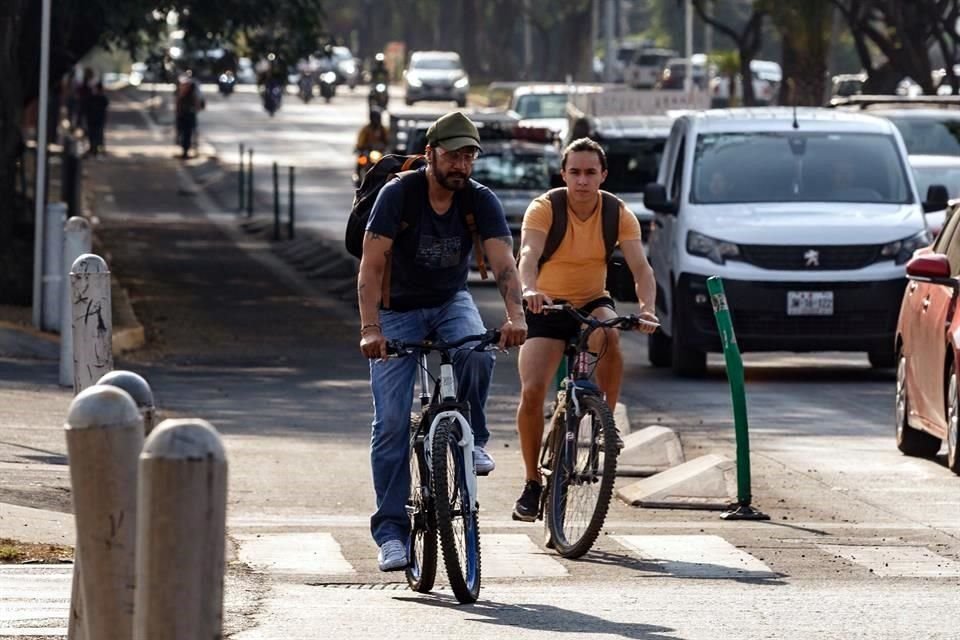 Todo lo anterior pese a que a nivel mundial, se ha optado por segregar el espacio donde circula la bicicleta, pues al<br>dejarlo en la banqueta se expone al peatón.