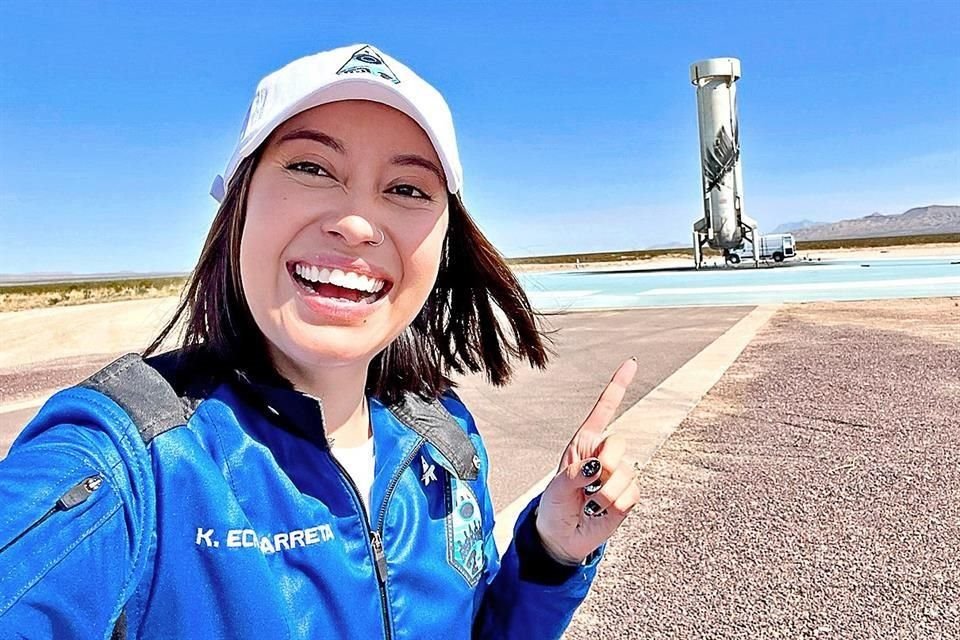 Katya Echazarreta, primera mexicana en ir al espacio, dijo que desde que tenía 7 años supo que lo lograría y dedicó su logro a México.