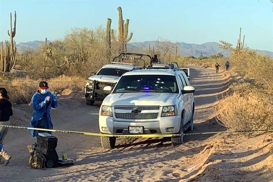 El ataque ocurrió en una brecha que conduce al Ejido   San Isidro, en el Municipio de Caborca.