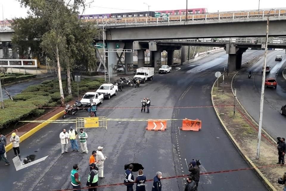 Al fondo se formó una especie de caverna que alcanza unos 30 metros de largo y hasta 7 de profundidad, según estimaciones de personal de Protección Civil.