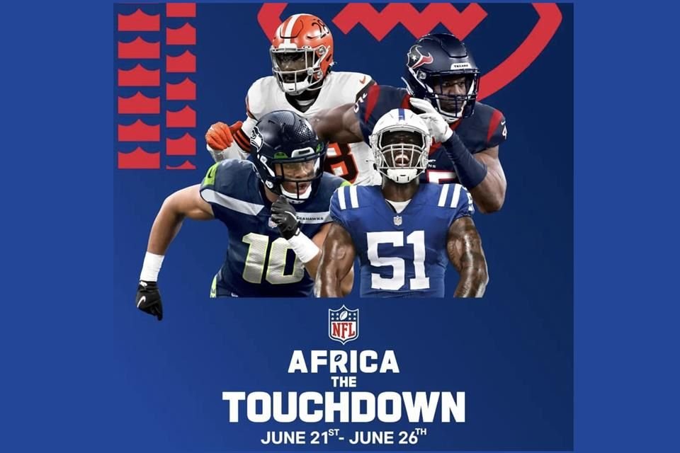 Jugadores y ex jugadores participarán en los eventos de la NFL en África.