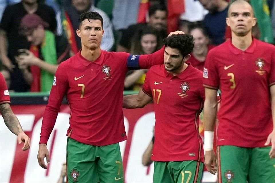 Cristiano Ronaldo no pudo anotar en el partido.