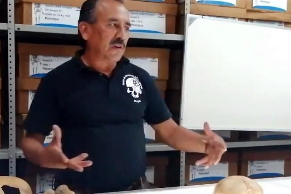 Las condiciones de la cueva permitieron la conservación tanto de los cráneos como de las piezas de madera, destaca  el antropólogo físico Javier Montes de Paz.