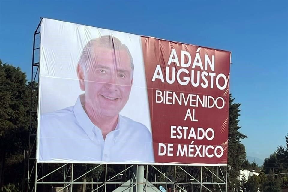 Así recibieron en Toluca al Secretario de Gobernación, Adán Augusto López, el pasado domingo 12 de junio.