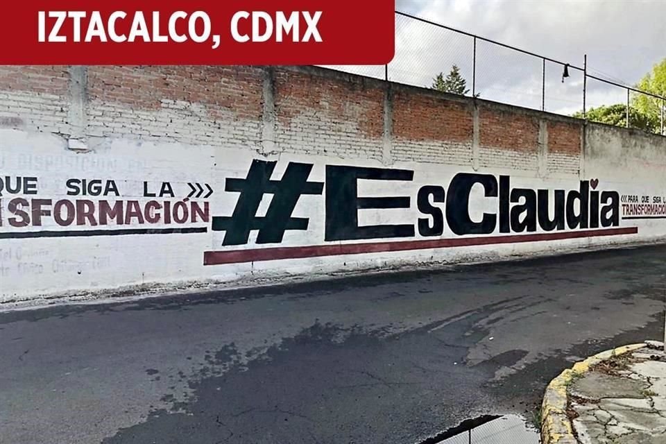 Previo al evento masivo en Toluca, organizado el pasado domingo por Morena para la promoción de sus precandidatos presidenciales, aparecieron pintas en municipios mexiquenses y capitalinos.