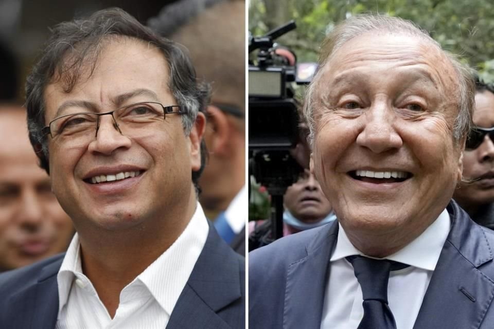 El izquierdista Gustavo Petro y el millonario Rodolfo Hernández se disputan la Presidencia de Colombia.