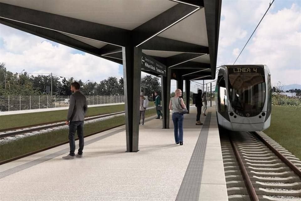 Render del Gobierno del Estado sobre lo que será la Línea 4 del Tren Ligero hacia Tlajomulco.