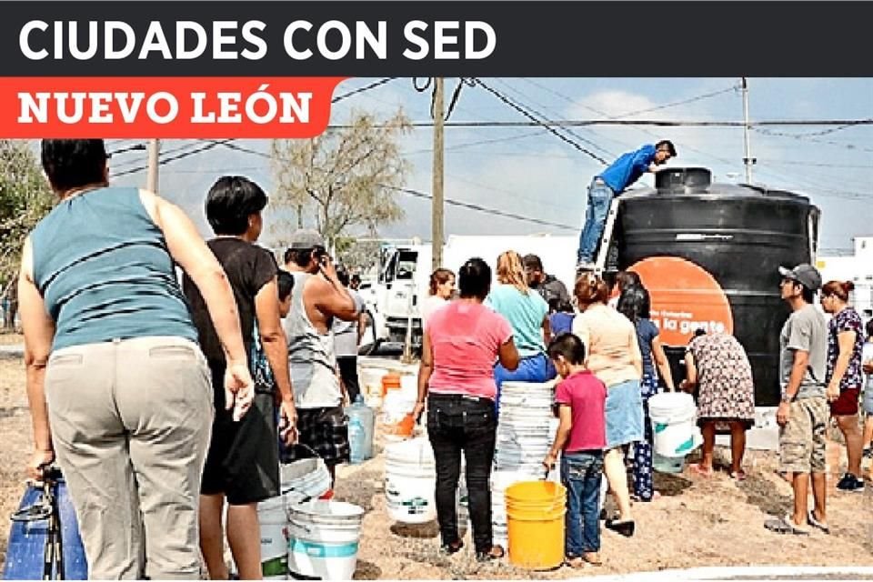 Habitantes de la zona metropolitana de Monterrey llevan semanas con tandeos y protestas.