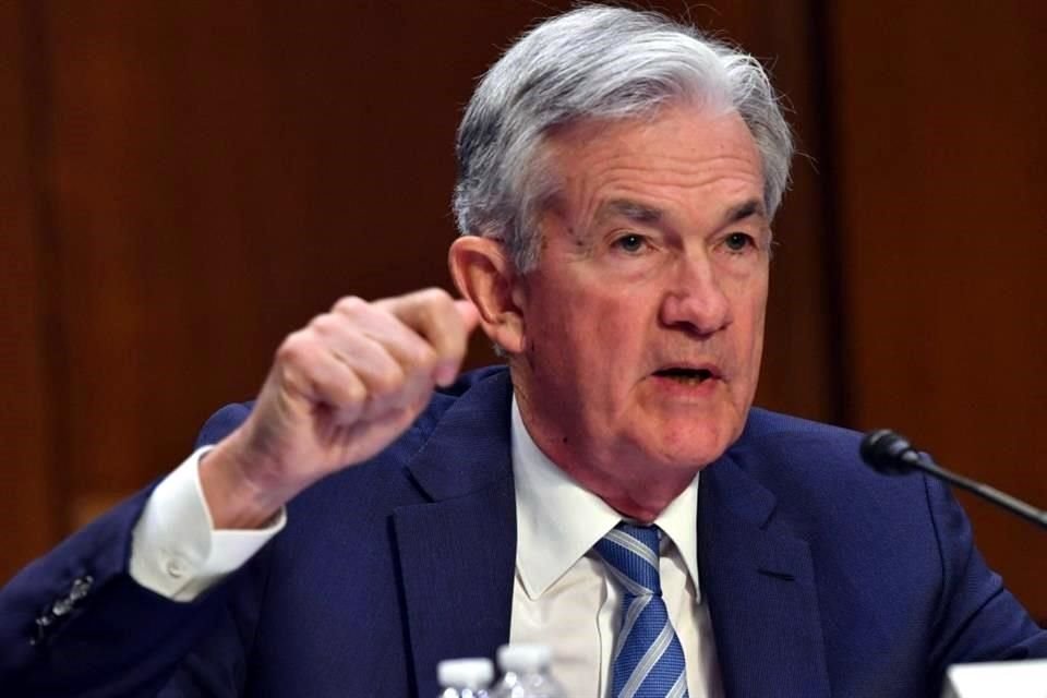 Jerome Powell, presidente de la Reserva Federal de EU.