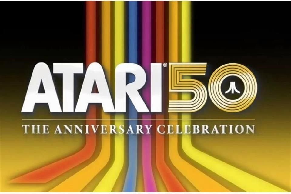 El logo del 'Atari 50: The Anniversary Celebration' con motivo del 50 aniversario de la compañía.