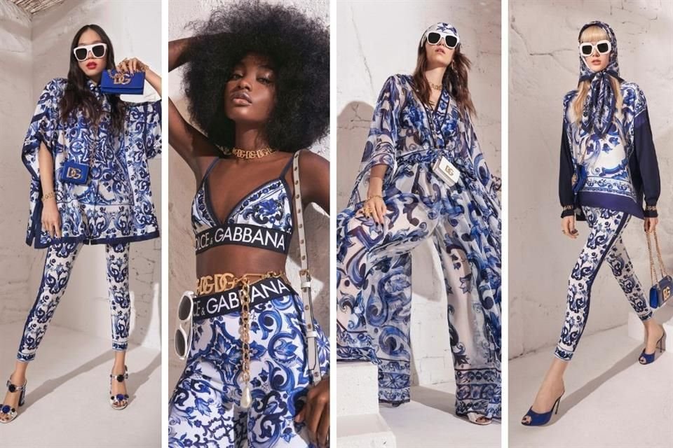 Dolce&Gabbana presentó su colección de verano 'Blue Meditarreo', donde los colores azul y blanco protagonizan las prendas.