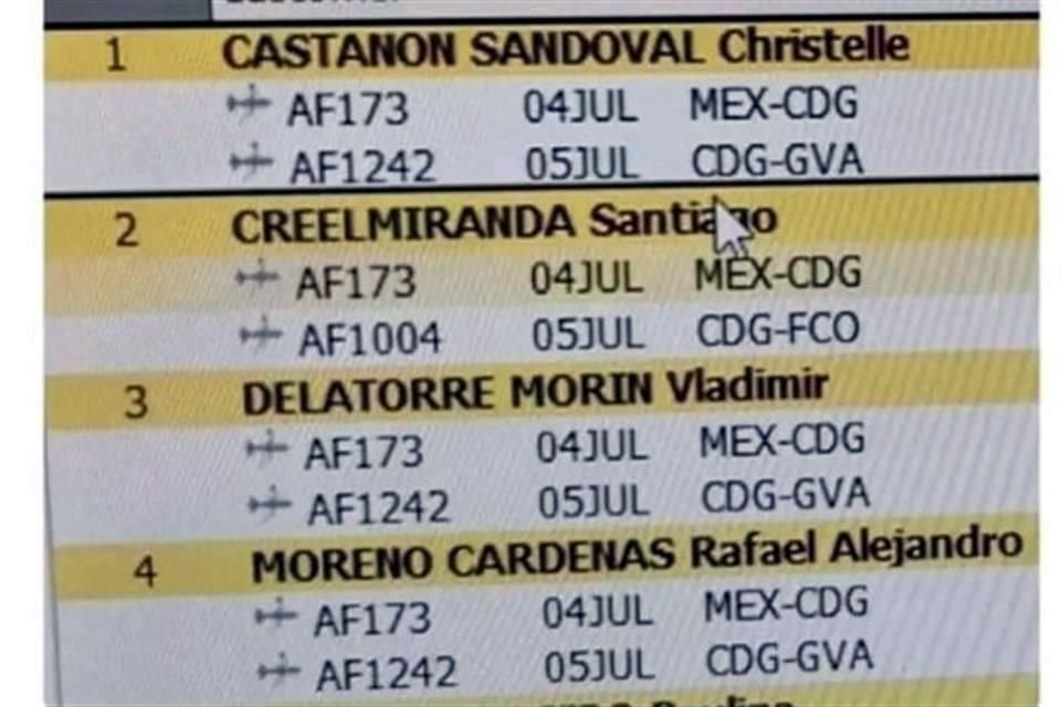 La Gobernadora de Campeche, Layda Sansores, difundió una imagen del viaje de 'Alito' Moreno rumbo a Europa. En el vuelo de Air France coincidió con Santiago Creel.