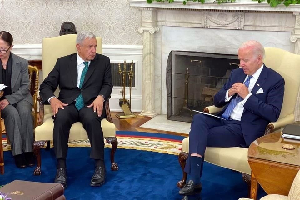 El Presidente Andrés Manuel López Obrador fue recibido por su homólogo Joe Biden en la Casa Blanca.