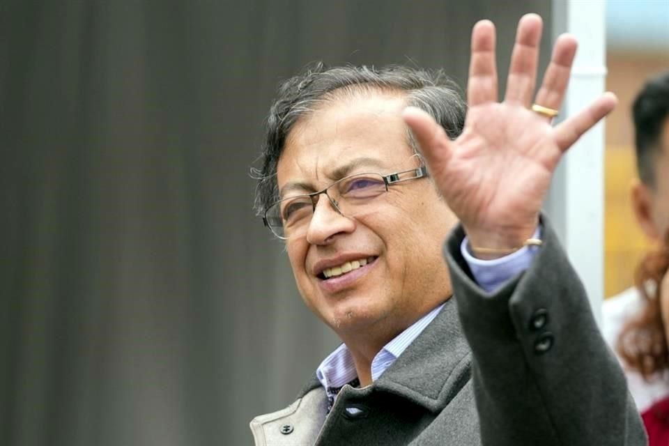 El Presidente electo de Colombia, Gustavo Petro, el día de la elección en que resultó ganador.