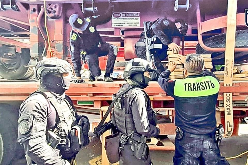 Un cargamento de alrededor de 1,680 kilogramos de cocaína fue confiscado de tractocamiones en la GAM; es el decomiso más grande en CDMX.