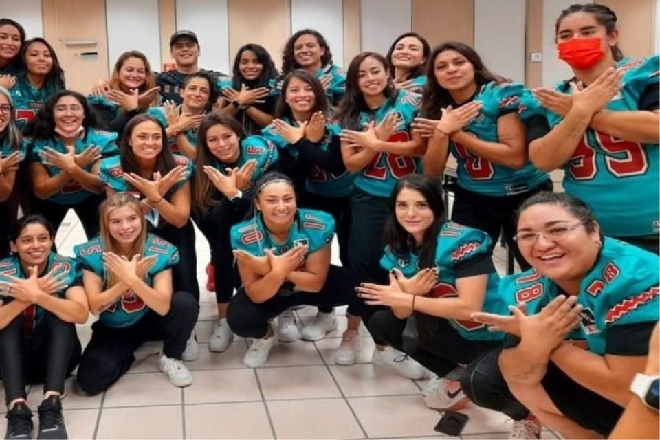 Las jugadoras que no han podido viajar a Helsinki para el Mundial de Futbol Americano Femenil.