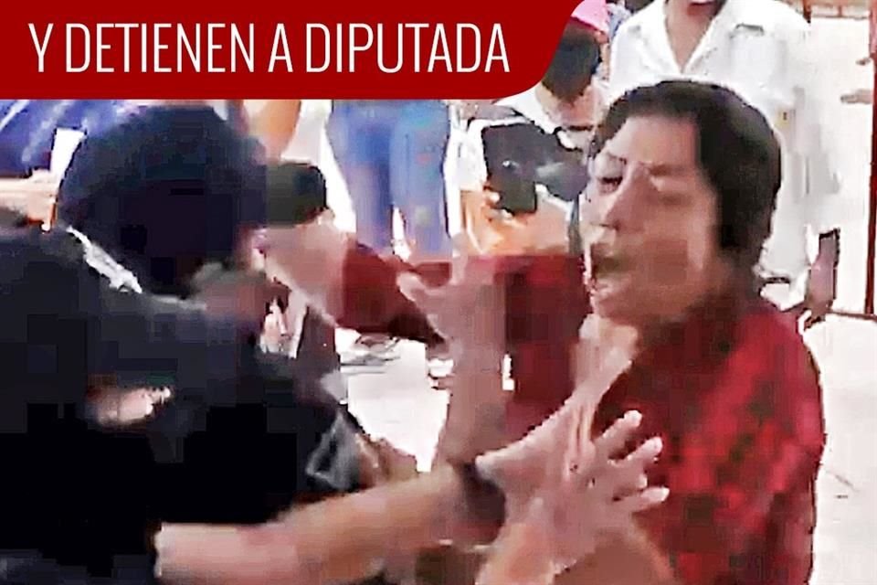 En Veracruz, la Polica Municipal de Minatitln detuvo y se llev esposada a la diputada local, Jssica Ramrez, candidata a congresista, tras armar un disturbio en una casilla.