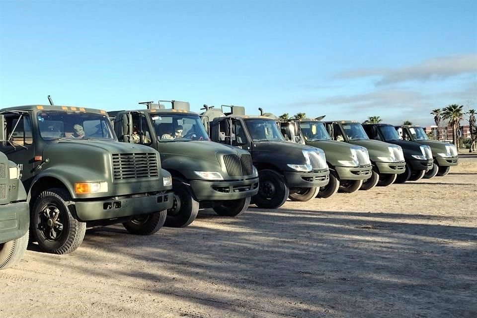 Ante la sequía en Nuevo León, el Ejército realiza la apliación del Plan DN-III-E.