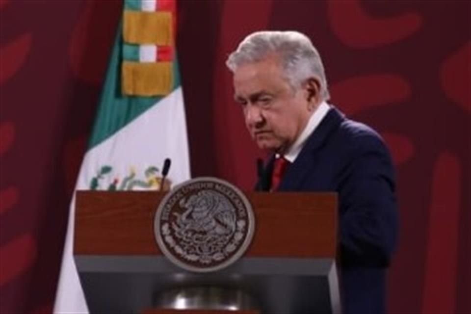 Andrés Manuel López Obrador durante la conferencia matutina en Palacio Nacional el 9 de agosto.