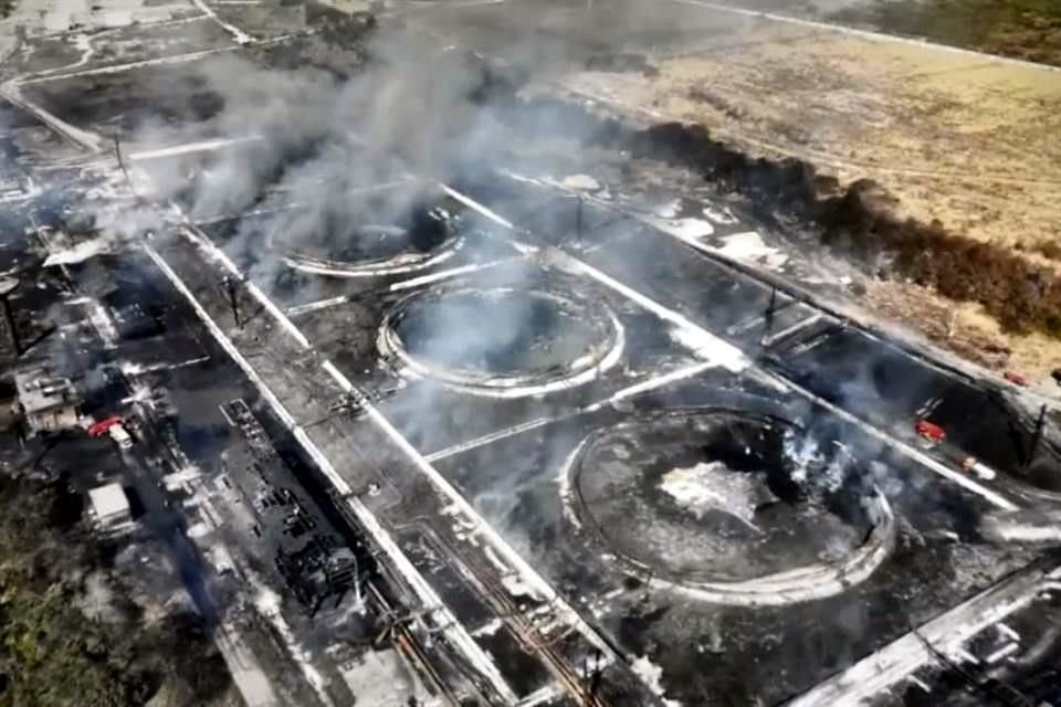 Vista aérea de la Base de Supertanqueros en Matanzas, Cuba.