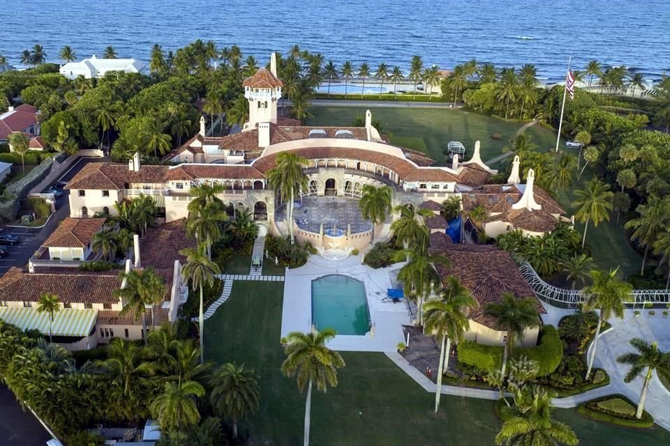 Vista aérea de la residencia de Donald Trump en Mar-a-Lago, Florida