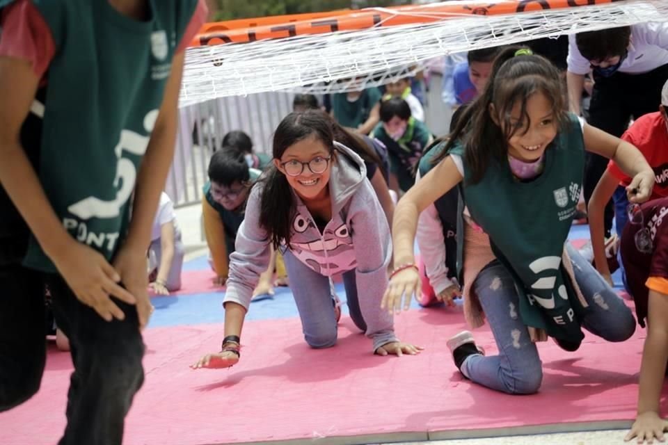 Las dinámicas del festival tienen el objetivo de que niños se ejerciten física y mentalmente en sus últimos días de vacaciones.