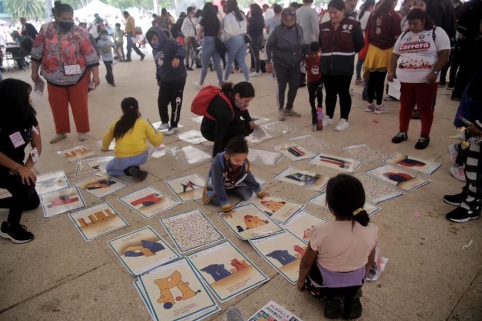 Las dinámicas del festival tienen el objetivo de que niños se ejerciten física y mentalmente en sus últimos días de vacaciones.