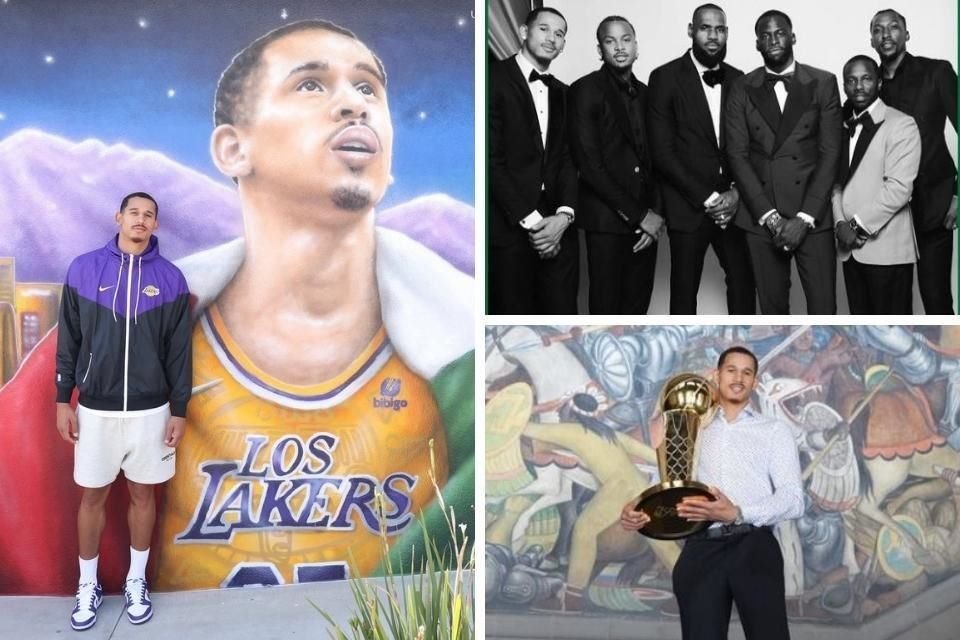 Juan Toscano ya fue campeón con los Warriors, está por debutar con Lakers y tiene amigos como LeBron James, Stephen Curry y otras figuras.