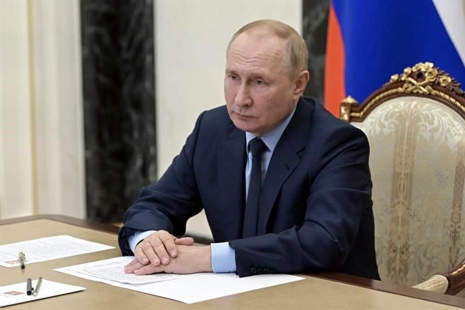 El Presidente ruso, Vladimir Putin, durante una videoconferencia el lunes pasado.