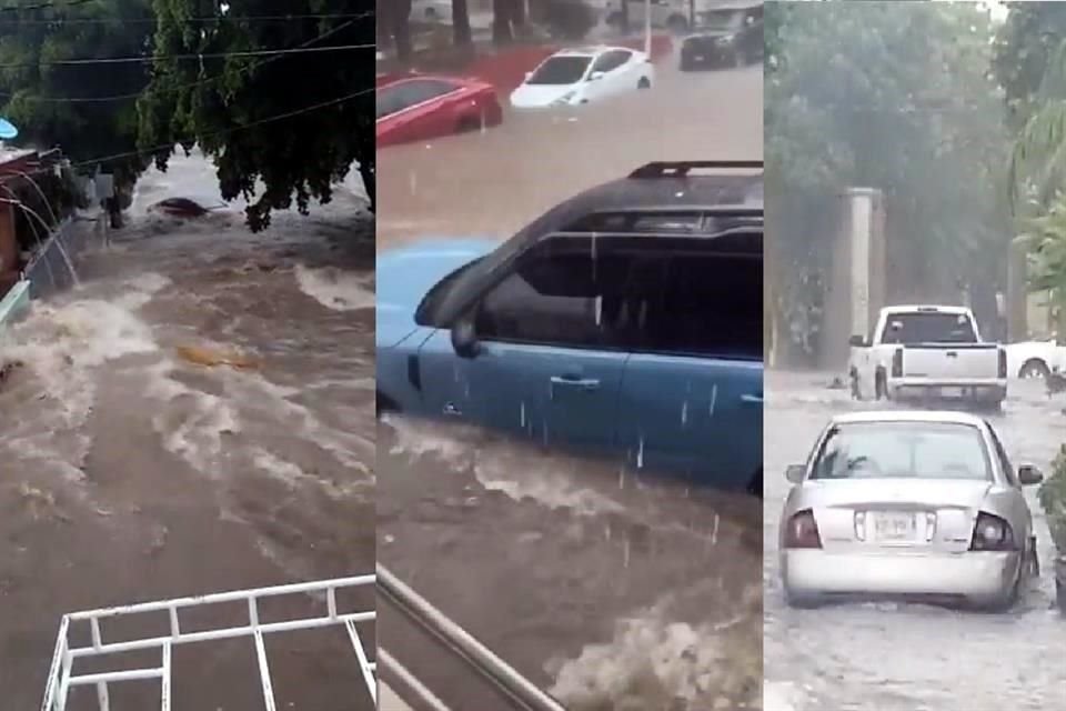 Una mujer fue rescatada de la corriente y varios tripulantes fueron sacados de autos varados.