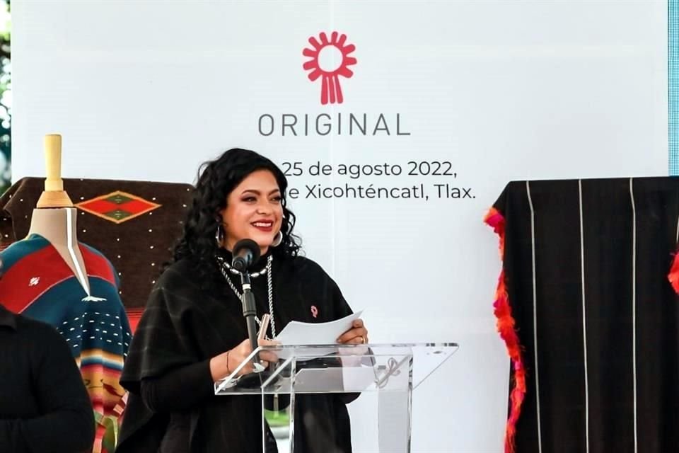 La segunda edición del proyecto Original fue anunciada en Tlaxcala. En la imagen, Alejandra Frausto, Secretaria de Cultura.