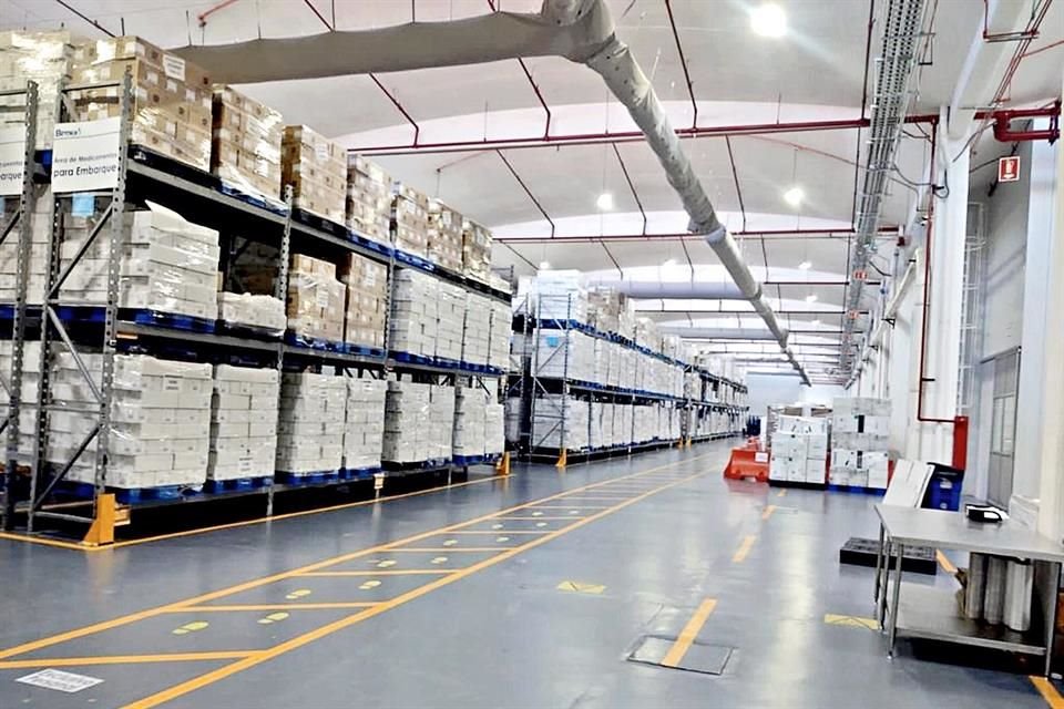 Aspecto de los almacenes de la empresa Birmex, entidad responsable de la compra consolidada de medicamentos.