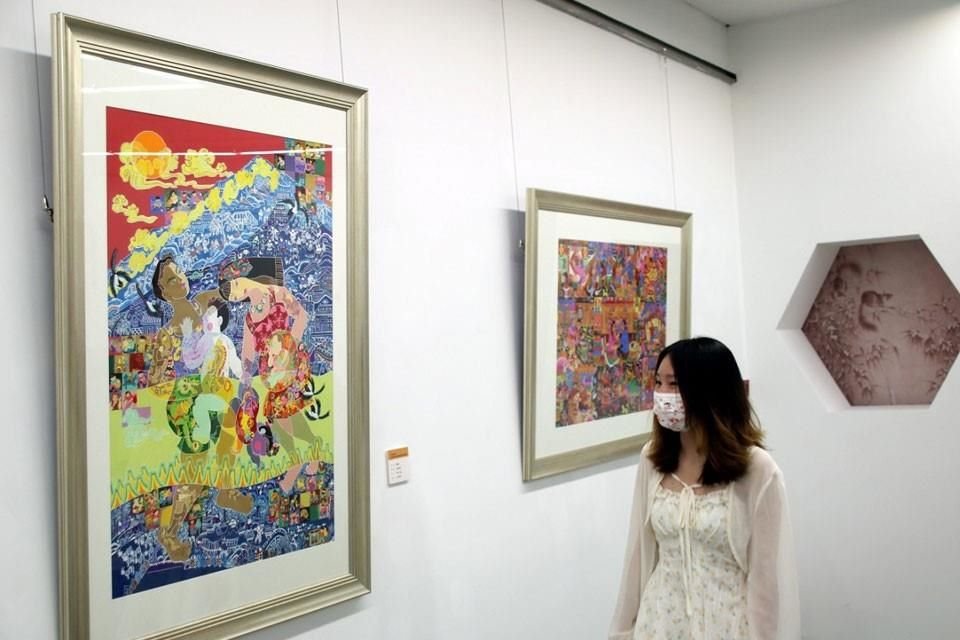 En agosto de 2022, el público visitó la Exposición Bienal de Obras Sobresalientes de Pinturas de Campesinos de China (Nanjing) 'Belleza del Campo 2022'.