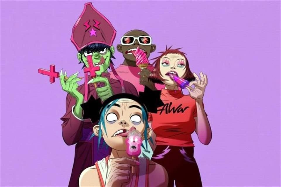 La banda de rock Gorillaz reveló la lista de colaboradores para su nuevo álbum, 'Cracker Island', la cual incluye a Bad Bunny.