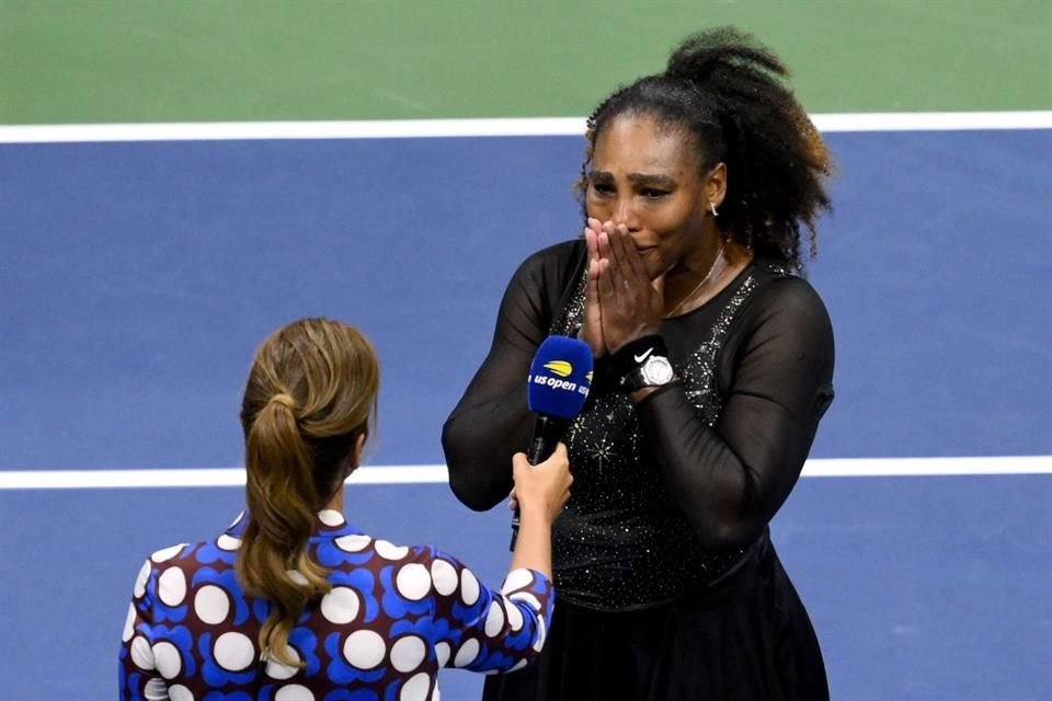 Serena en la entrevista después del juego.