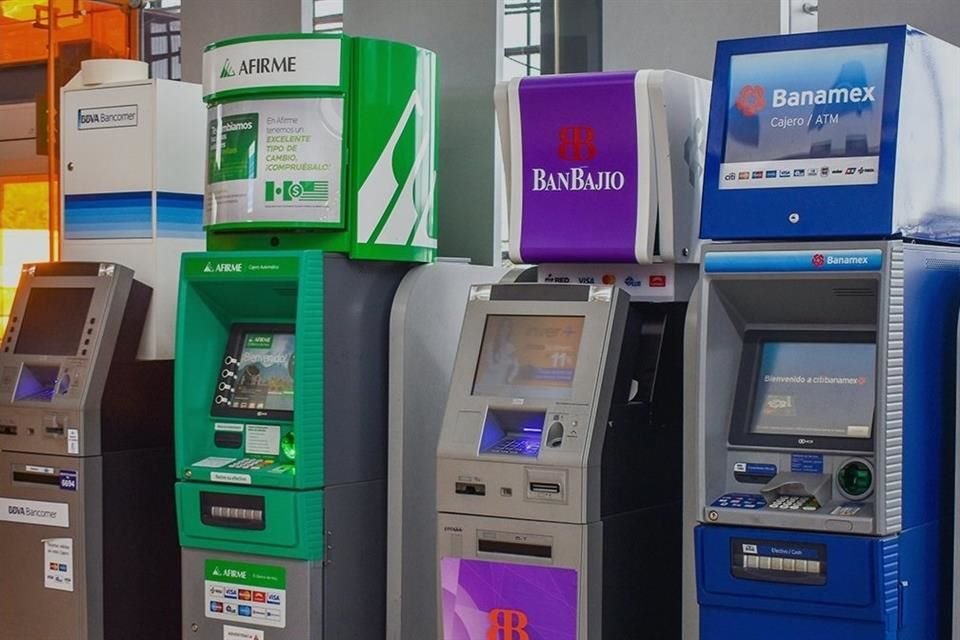 Cajeros automáticos, ATM.